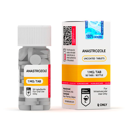 ANASTROZOLE (ARIMIDEX) (1 MG/TAB. – 50 TABS) - hilma biocare