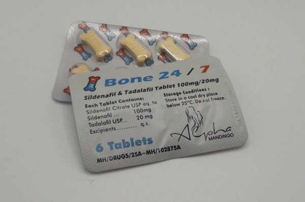 Bone 24/7 Sildenafil 100 + Tadalafil 20 mg - 6tabs