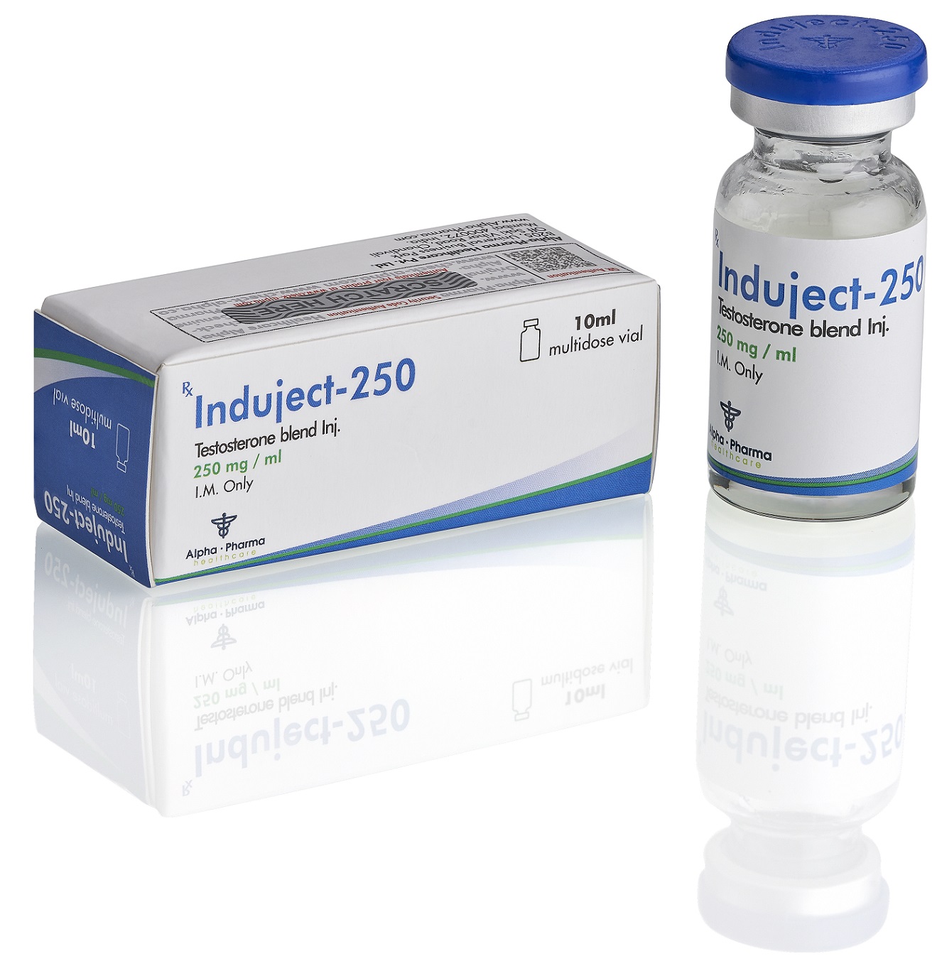Induject-250 Testosterone Mix by Alpha Pharma – 10 ampoules or 10ml vial