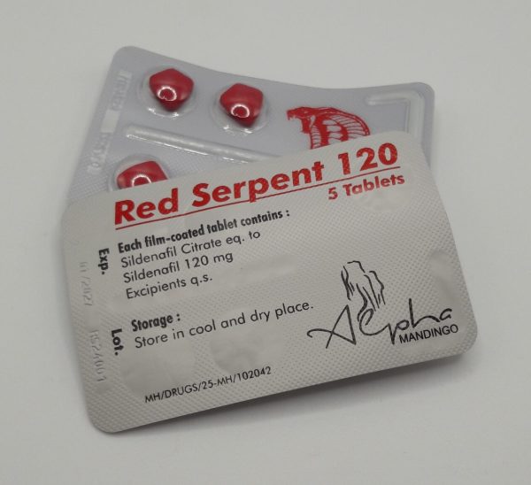 Red Serpent Sildenafil Tablets 120 mg - 5 tabs