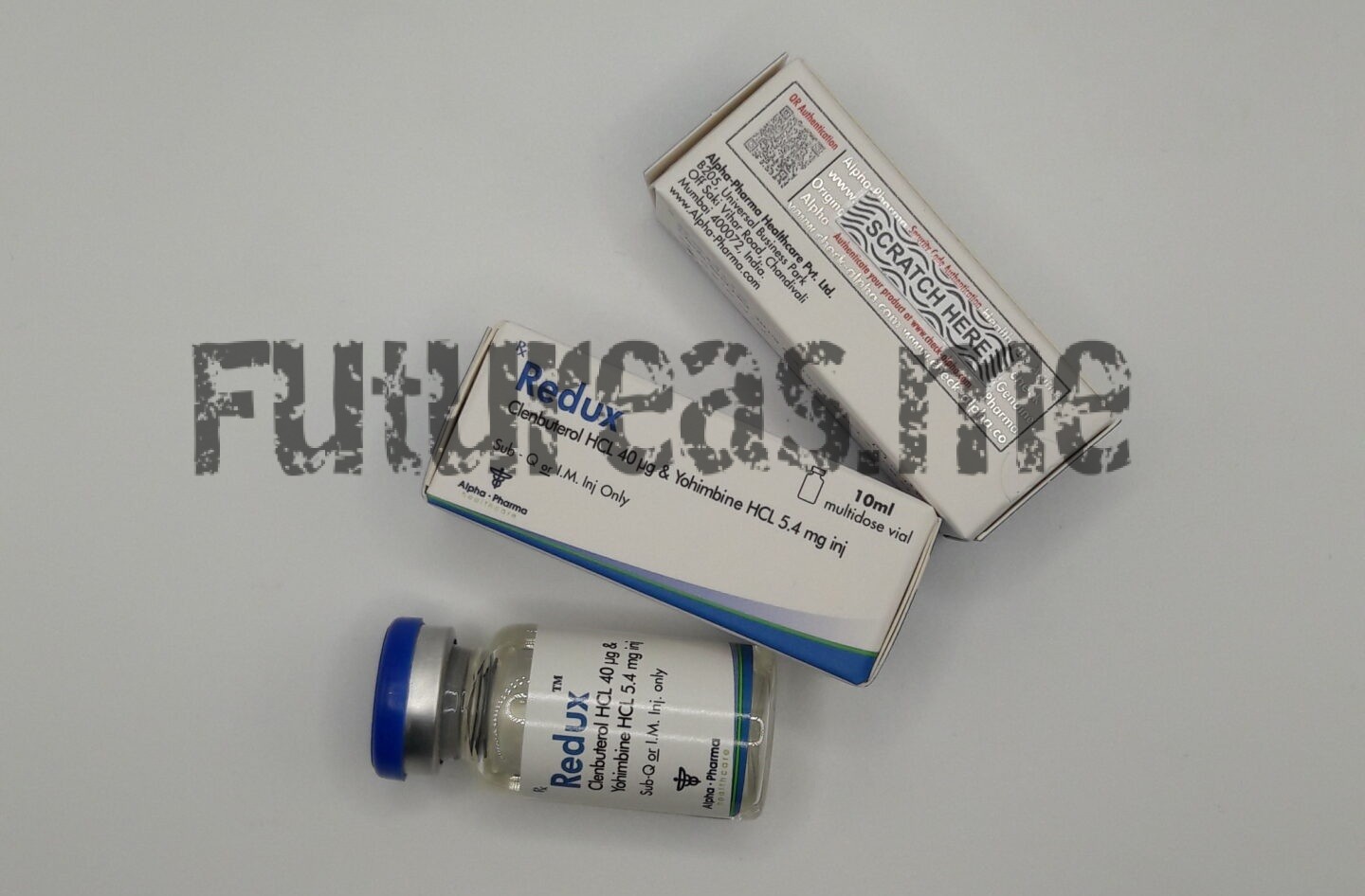 Clenbuterol & Yohimbine Inj. 40 - µg / 5.4 mg - 10ml vial - Alpha pharma - Image 3