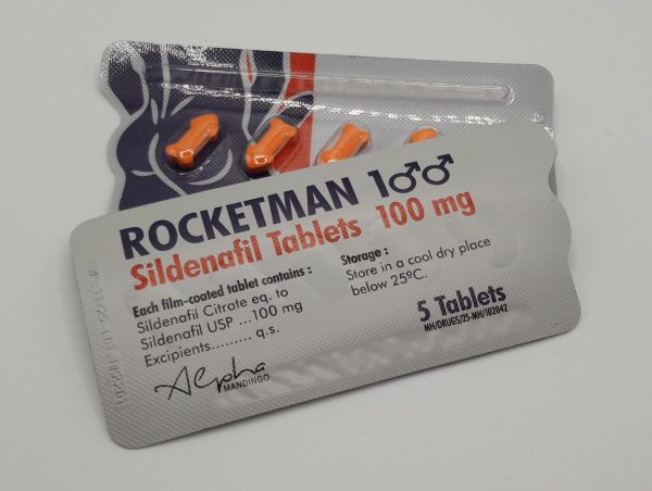 Rocketman Sildenafil Tablets 100 mg - 5 tabs
