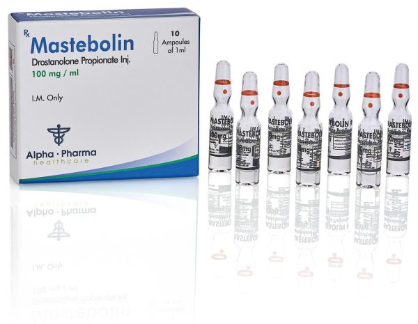 Alpha Pharma Mastebolin Drostanolone Propionate 100mg injectable steroid vial and ampoules