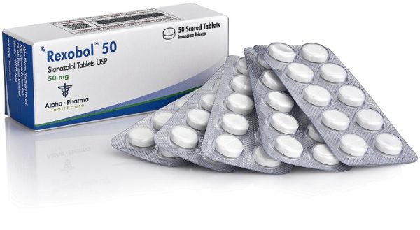 Rexobol Stanozolol tablets 10mg 50mg by Alpha Pharma for lean muscle and cutting