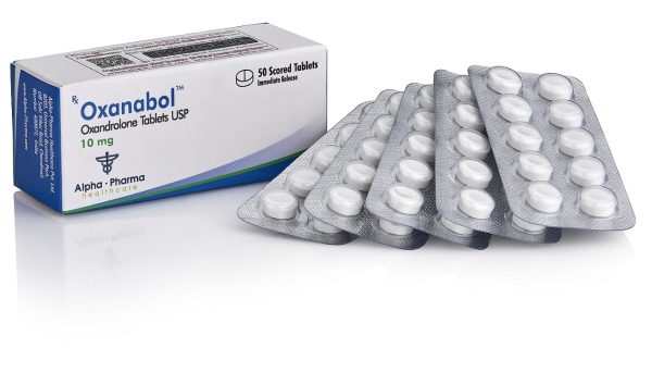 Alpha Pharma Oxanabol Oxandrolone 10mg oral steroid tablets pack of 50